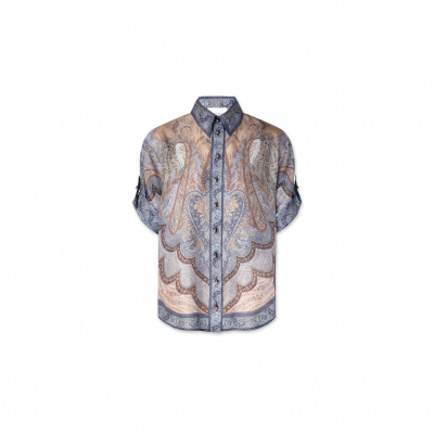 ZIMMERMANN WANDERLUST SHORT SLEEVE SHIRT 8624TRS262